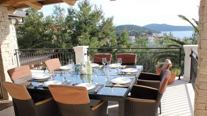 Terrasse Villa Rogoznica