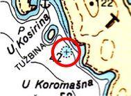 Kartenzeichen Untiefe