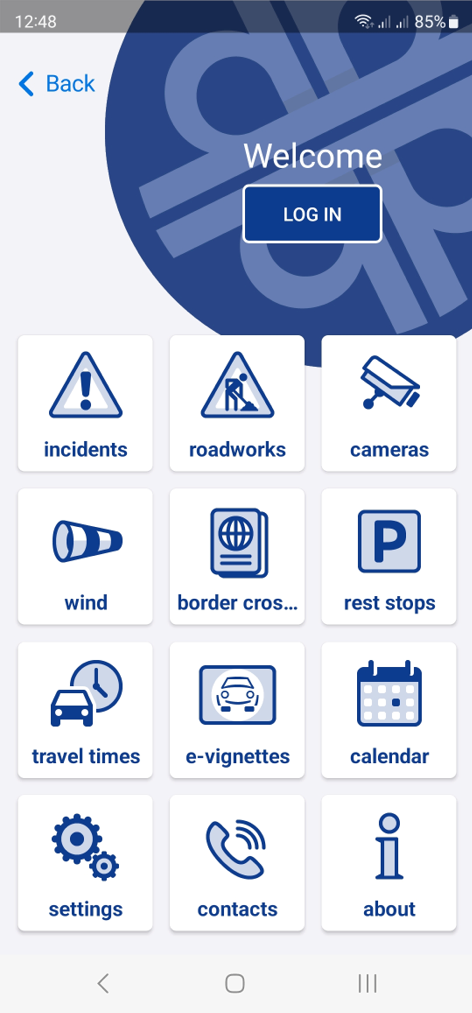 Verkehrsapp Slowenien