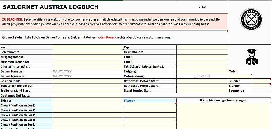Screenshot Logbuch